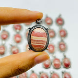 32 Pieces Rhodochrosite (Argentina) Pendant Charm -Wholesale Crystals