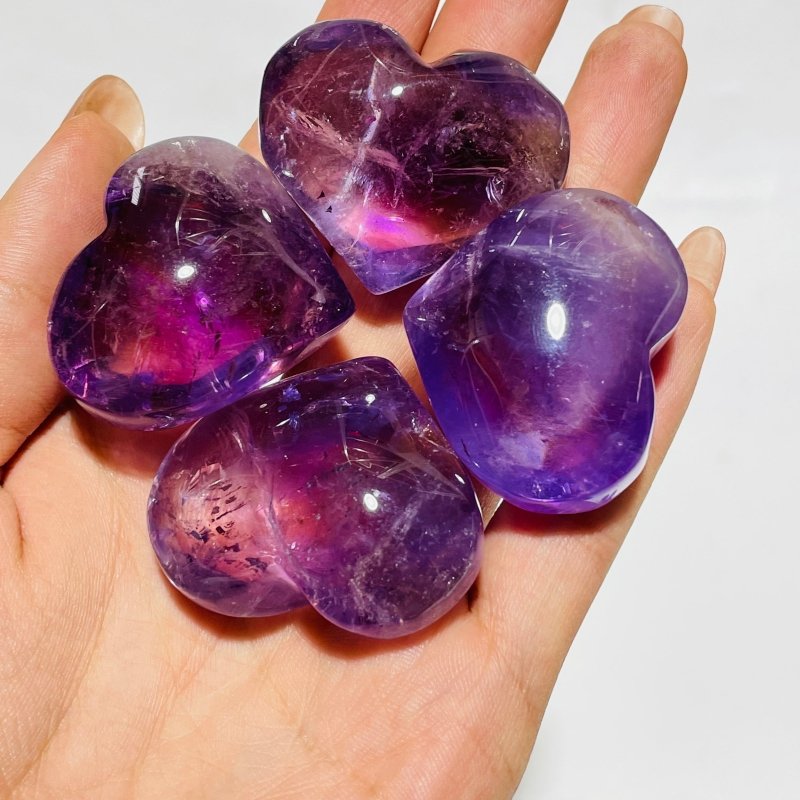 52 Pieces Ametrine Heart Crystal -Wholesale Crystals
