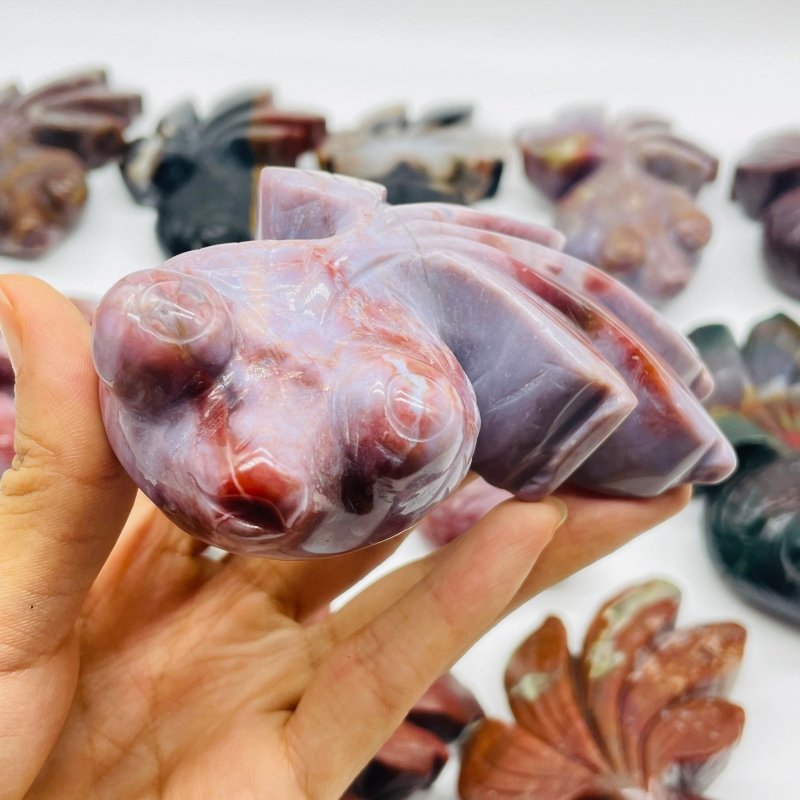 12 Pieces Ocean Jasper GoldFish Carving -Wholesale Crystals