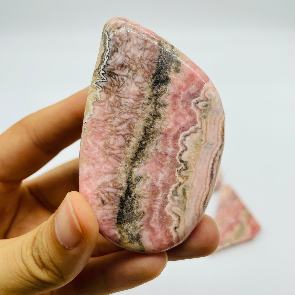 6 Pieces Small Rhodochrosite Slab -Wholesale Crystals