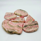 6 Pieces Small Rhodochrosite Slab -Wholesale Crystals