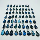 62 Pieces Blue Labradorite Pendant Charm -Wholesale Crystals