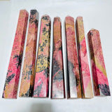 7 Pieces Beautiful Large Red Rhodonite Tower - Wholesale Crystals