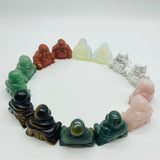 7 Types Fat Belly Buddha Maitreya Carving Tiger Eye Moss Agate Wholesale -Wholesale Crystals