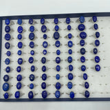 77 Pieces Lapis Lazuli Mix Different Styles Ring -Wholesale Crystals