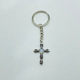8 Types Crystal Keychain Carving Wholesale Cross Spin Turntable Shape - Wholesale Crystals