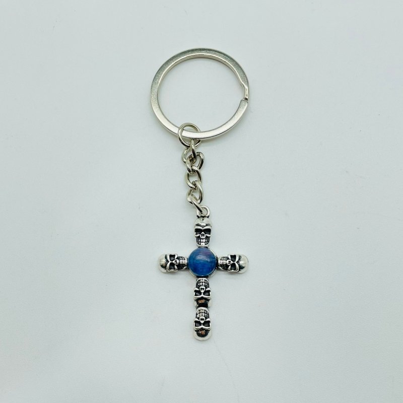 8 Types Crystal Keychain Carving Wholesale Cross Spin Turntable Shape - Wholesale Crystals