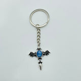 8 Types Crystal Keychain Carving Wholesale Cross Spin Turntable Shape - Wholesale Crystals