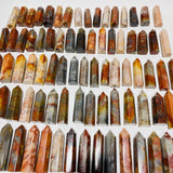 83 Pieces China Red Jasper Stone Points -Wholesale Crystals