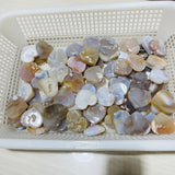 84 Pieces Sakura Flower Agate Heart -Wholesale Crystals
