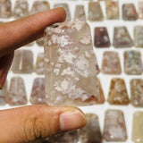 86 Pieces High Quality Sakura Flower Agate Cuboid Box Shape -Wholesale Crystals