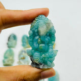 12 Pieces High Quality Caribbean Calcite Ganesha Carving -Wholesale Crystals
