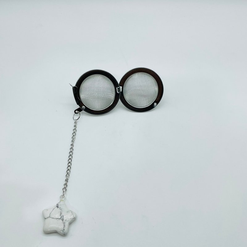 9 Types Crystal Star 304 Stainless Steel Tea Leak Proof Mesh Filter With Chain - Wholesale Crystals