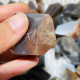 90 Pieces Black Rainbow Sun Stone With Hematite Free Form -Wholesale Crystals