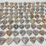 91 Pieces High Quality Sakura Flower Agate Heart -Wholesale Crystals