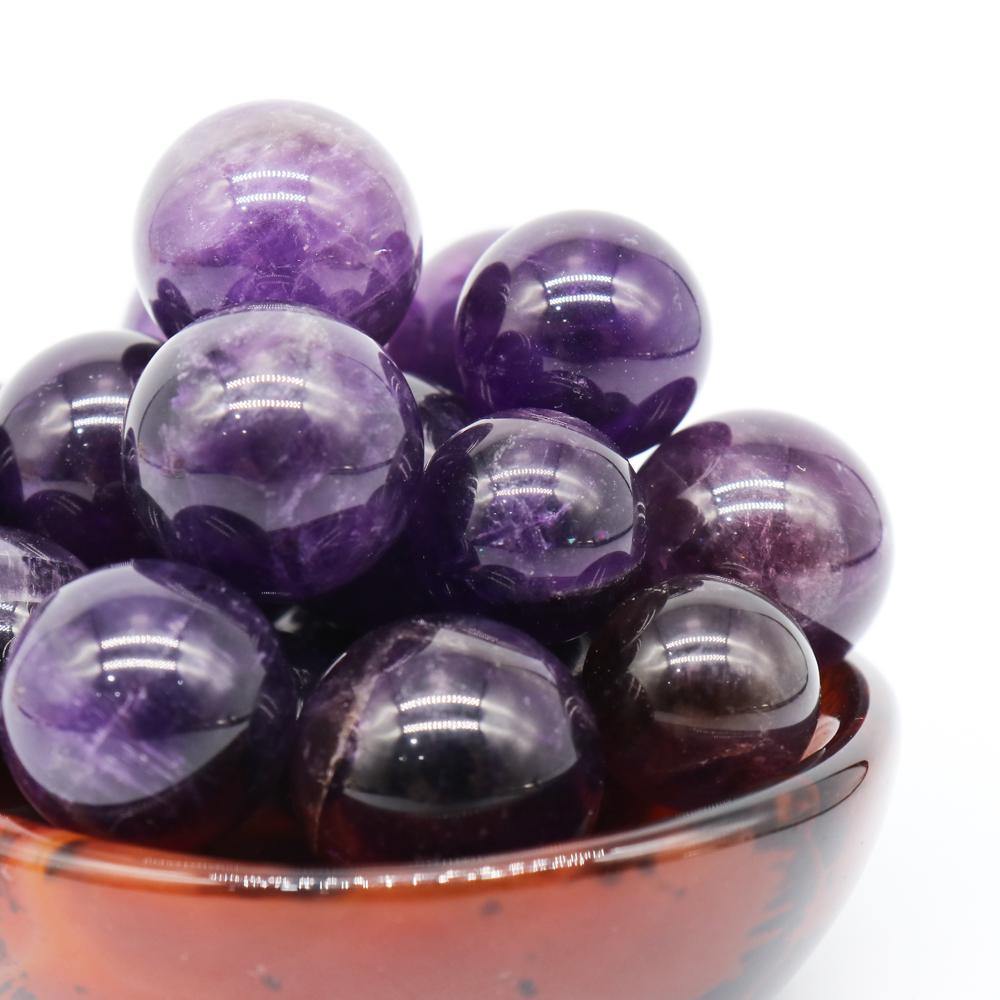 amethyst chevron Mini Spheres -Wholesale Crystals