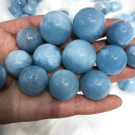 Aquamarine Spheres -Wholesale Crystals