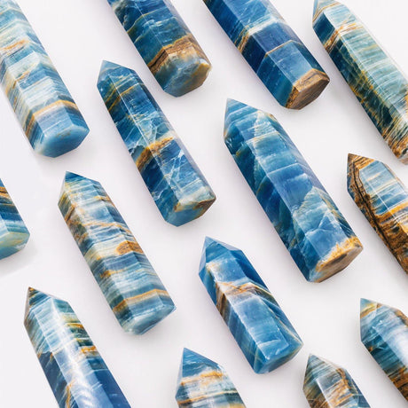 Blue Onyx Wand Quartz Point -Wholesale Crystals