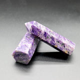 high quality charoite stone point -Wholesale Crystals
