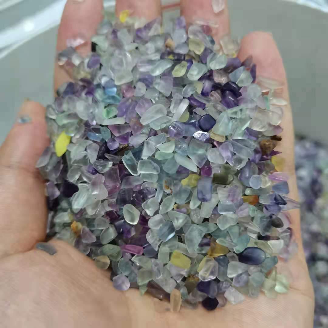 Rainbow Fluorite Gravel Chips -Wholesale Crystals
