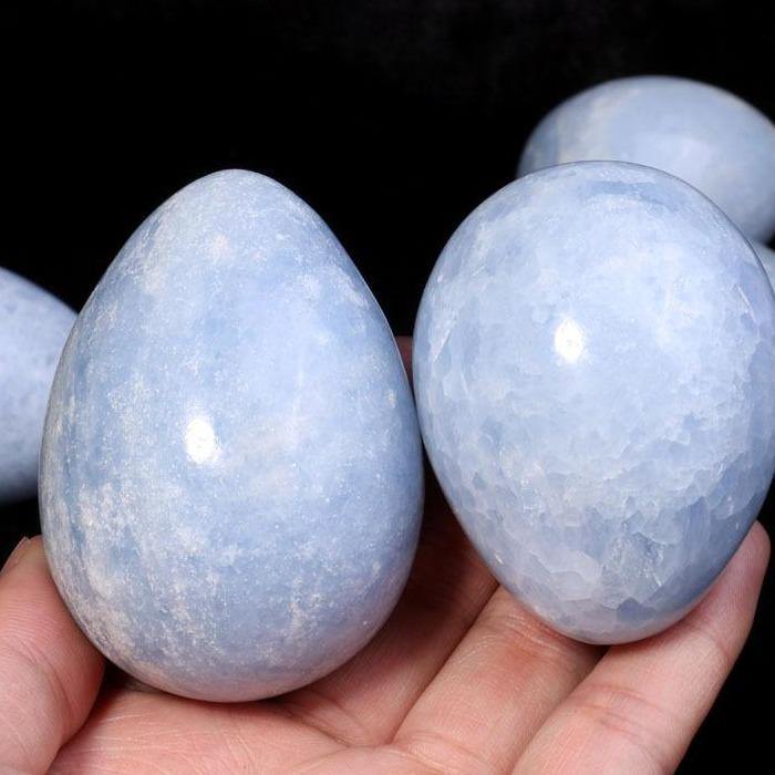 Blue Calcite Egg -Wholesale Crystals