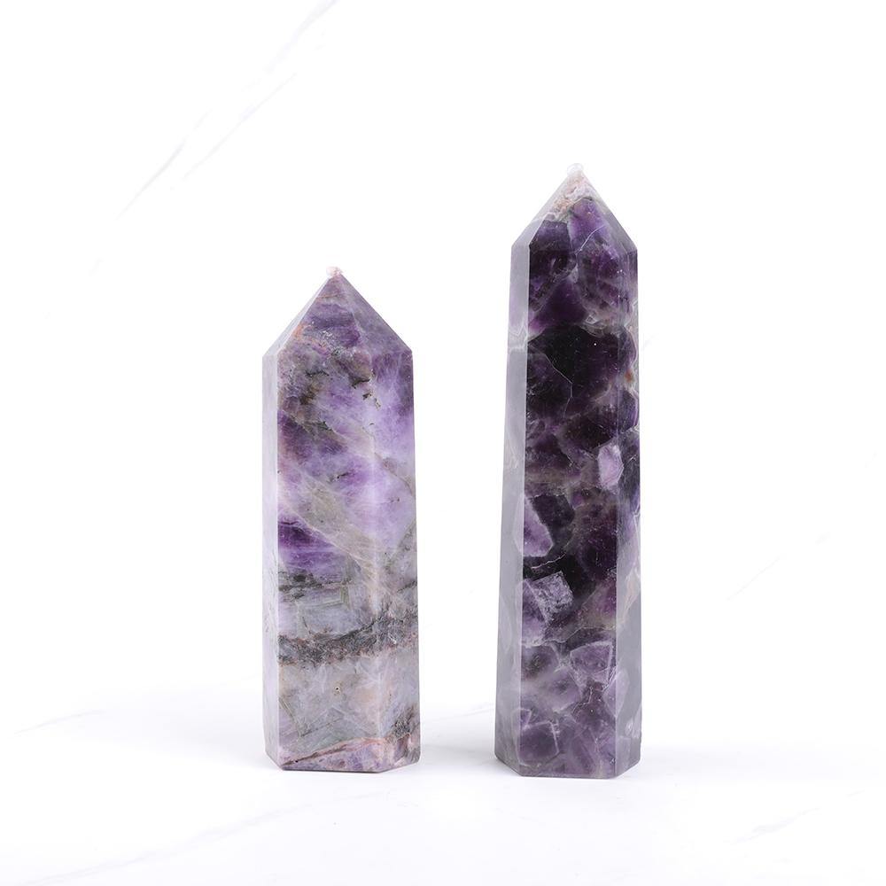 amethyst chevron tower -Wholesale Crystals