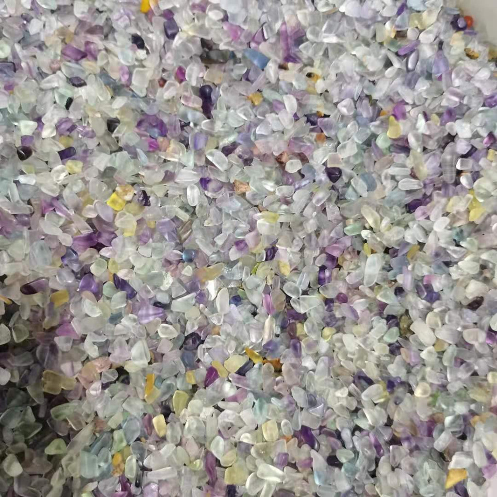 Rainbow Fluorite Gravel Chips -Wholesale Crystals