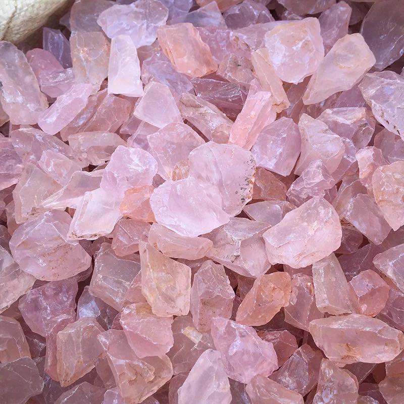 Raw Rose Quartz Crystal Rough -Wholesale Crystals
