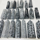 22 Pieces Large Snowflake Obsidian Tower Points -Wholesale Crystals