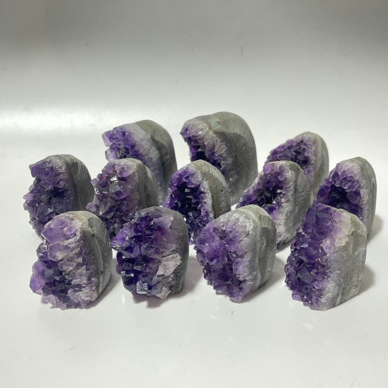 Amethyst Cluster Bottom Cut Stand Amethyst Wholesale - Wholesale Crystals