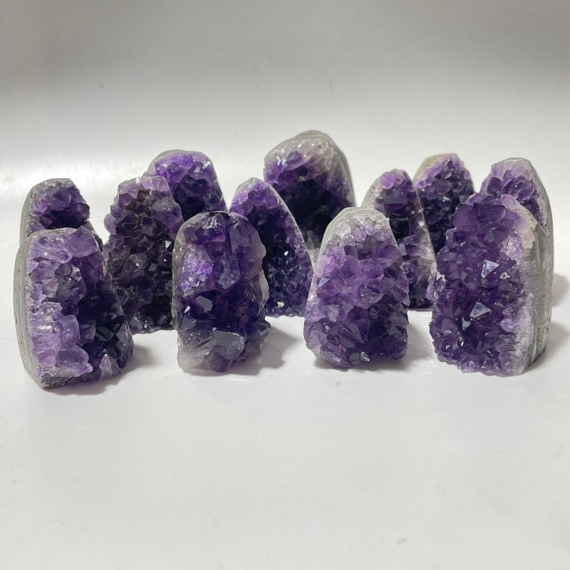 Amethyst Cluster Bottom Cut Stand Amethyst Wholesale - Wholesale Crystals