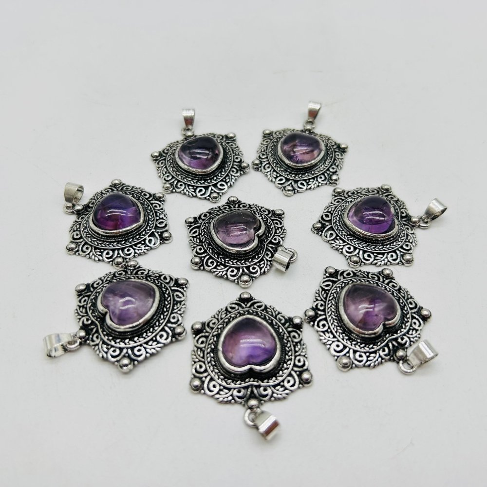 Amethyst Heart Pendant Wholesale -Wholesale Crystals