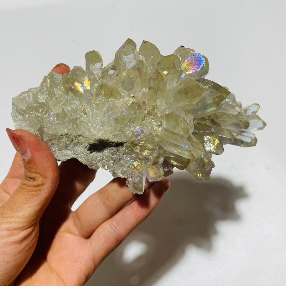 Aura Clear Quartz Crystal Cluster Wholesale -Wholesale Crystals