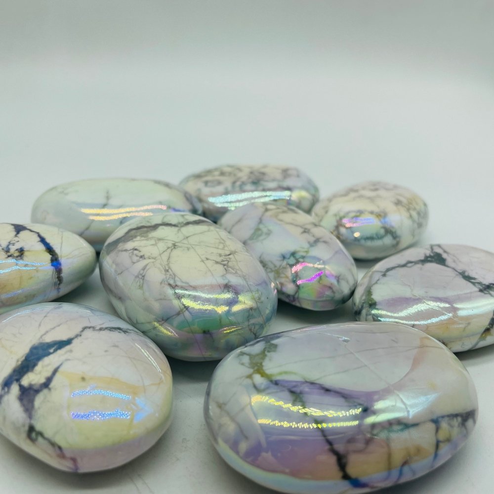 Aura Howlite Palm Wholesale -Wholesale Crystals