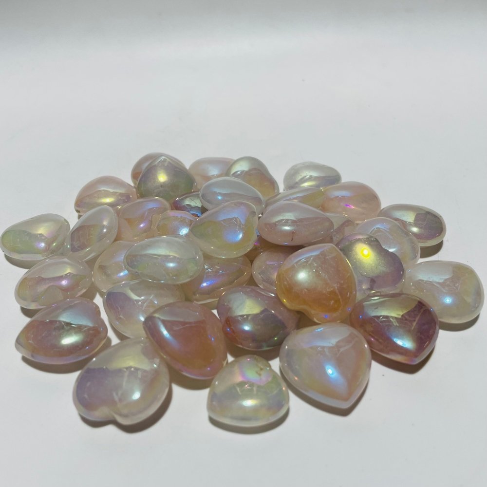 Aura Rose Quartz Heart Crystal Wholesale Clearance -Wholesale Crystals