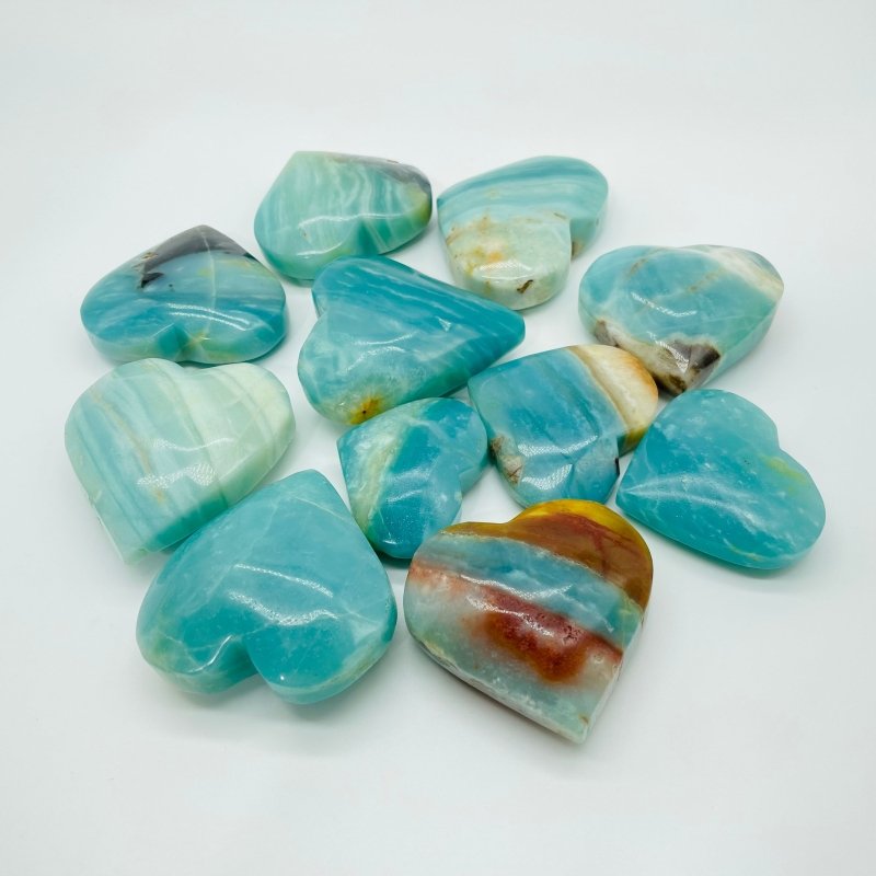 Beautiful Caribbean Calcite Heart Wholesale -Wholesale Crystals