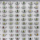 Beautiful Colorful Tourmaline Butterfly Ring Wholesale -Wholesale Crystals