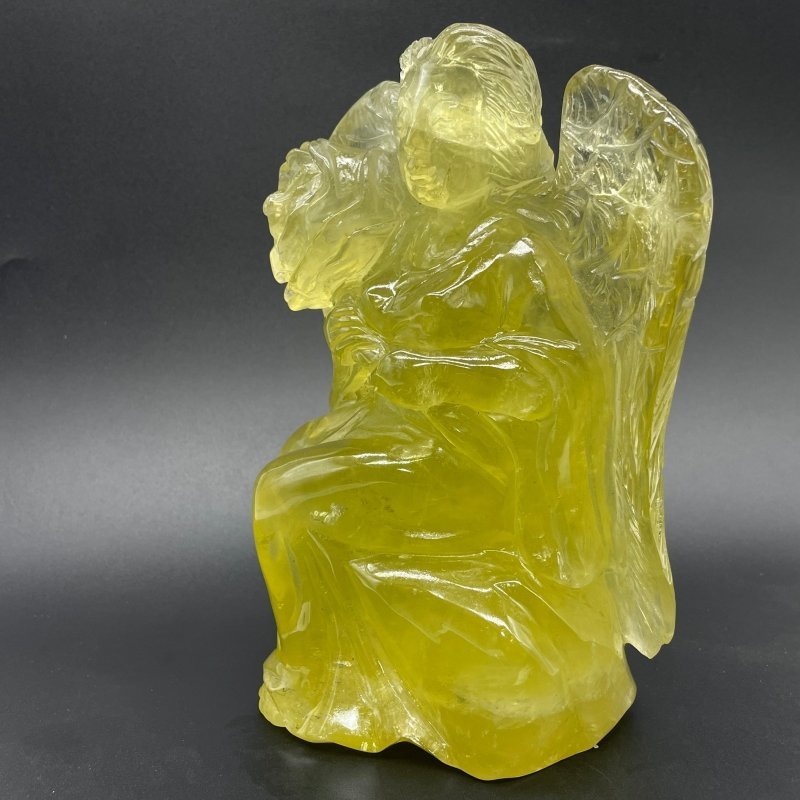 Beautiful Large Citrine Angel Goddess Carving - Wholesale Crystals