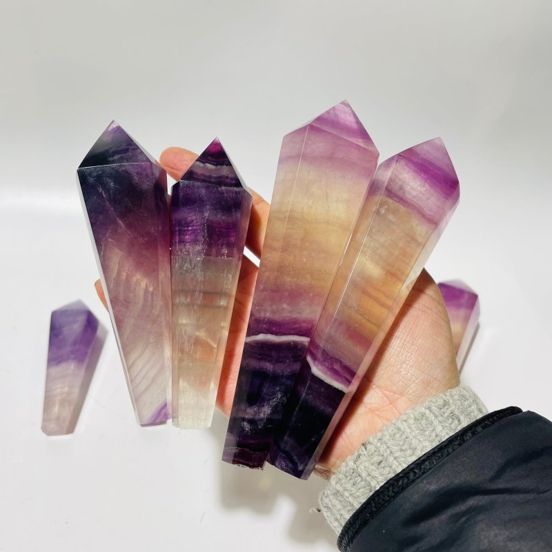 Beautiful Purple Fluorite Point Scepter Magic Wand Wholesale -Wholesale Crystals