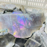 Beautiful Purple Labradorite Slab Backside Rough Wholesale - Wholesale Crystals