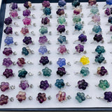 Beautiful Rainbow Fluorite Flower Ring Wholesale -Wholesale Crystals