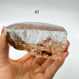 Black Rutile Yellow Garden Quartz Polishing Crystals -Wholesale Crystals