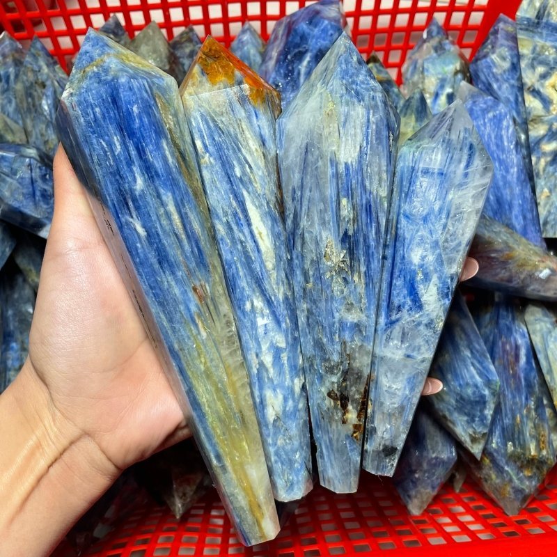 Blue Kyanite Mixed Quartz Scepter Point Magic Wand Wholesale - Wholesale Crystals