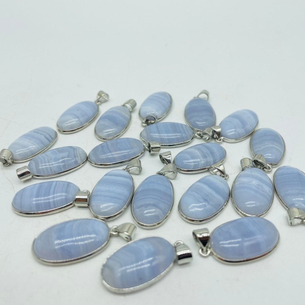 Blue Lace Agate Pendant Wholesale -Wholesale Crystals
