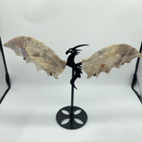 Blue Moonstone Mixed Sunstone Dragon Carving With Stand -Wholesale Crystals