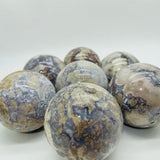 Blue Sakura Flower Agate Spheres Ball Wholesale -Wholesale Crystals