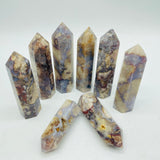 Blue Sakura Flower Agate Tower Point Crystal Wholesale -Wholesale Crystals