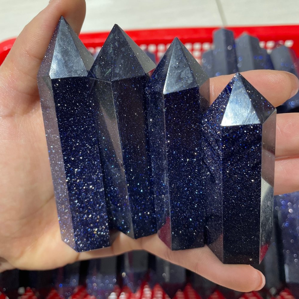 Blue Sandstone Tower Points Wholesale -Wholesale Crystals