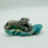 Caribbean Calcite Leopard Carving -Wholesale Crystals