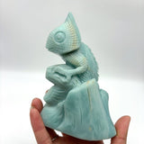 Caribbean Calcite Lizard Crystal Carving -Wholesale Crystals